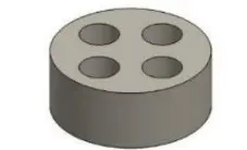 4 x 50ml tubes foam attachment for Vortex Mixer ( Model - AMBI-VM-AC-015) 