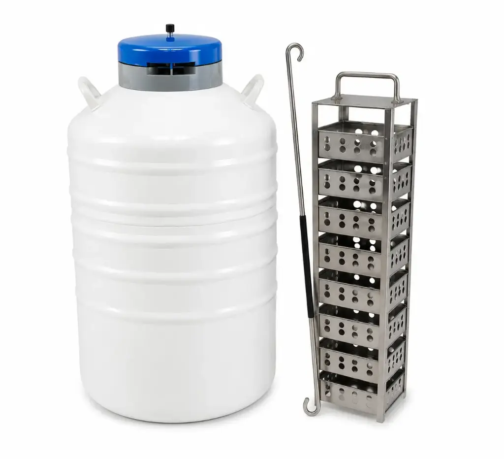 Liquid Nitrogen Container (175 Litres) with Rack